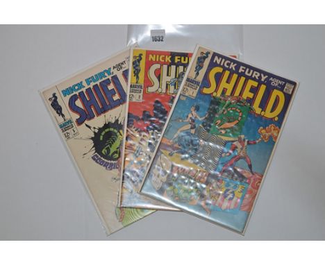 Nick Fury Agent of Shield: 1, 2 and 5 (first series).  (3)