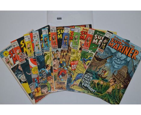 Sub-Mariner: 10, 16, 23, 25, 30, 32, 39, 40, 41 and 44 (first issue in series) (mix).  (10)