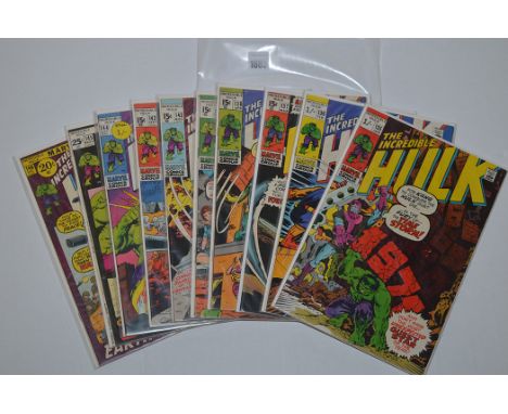 Hulk: 133, 136-138, 141-146 (141 First Doc Samson).  (10)