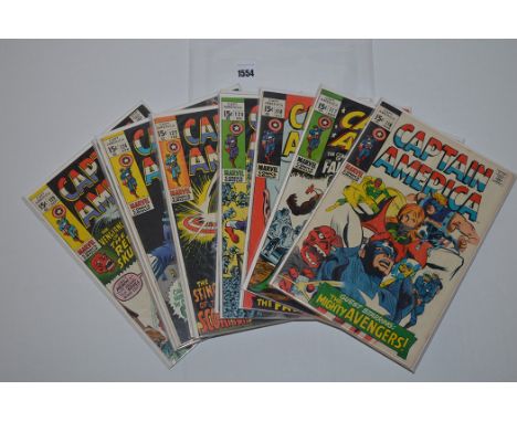 Captain America: 116-117 (first Falcon), 118, 120-125, 127-129.  (12)