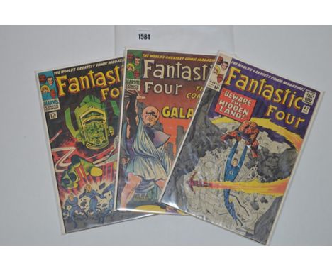 Fantastic Four: 47, 48 (First Galactus and Silver Surfer), and 49.  (3)