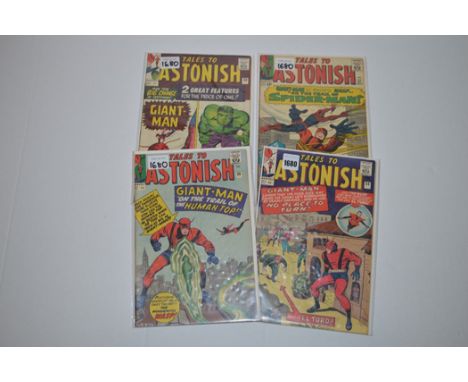 Tales to Astonish: 54, 55, 57 (Spiderman), 60 (first Hulk series).  (4)