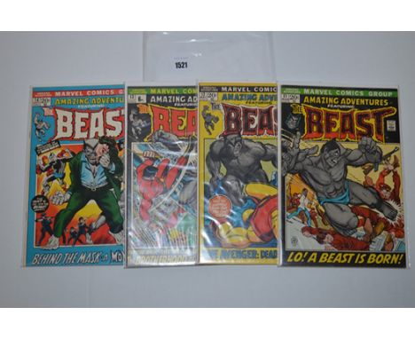 Amazing Adventures: 11 (first Beast series new origin), 12, 13 and 14.  (4)