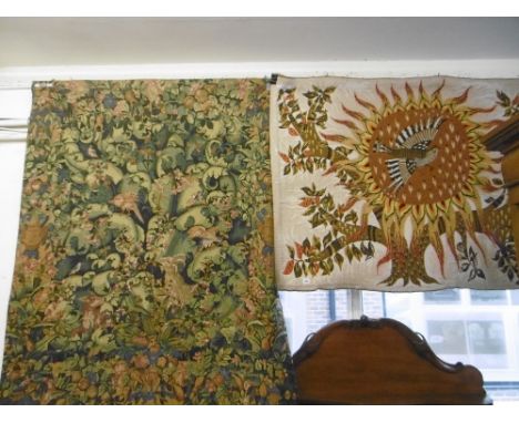 TWO TAPESTRY WALL HANGINGS