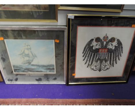 An interesting print of a Russian coat of arms