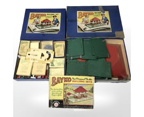 Two Bayko building sets.