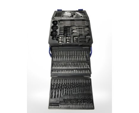A Nutool plastic toolbox and contents.