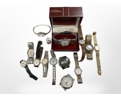 A collection of mechanical and other wriswatches, Seiko, vintage Bulova etc 