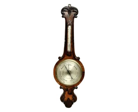 An excellent quality late William IV/early Victorian rosewood barometer. 32x104cm 