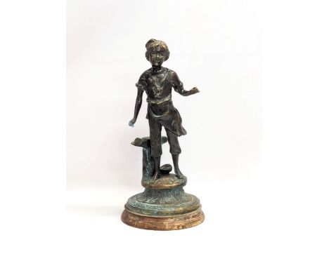 A large vintage brass figure. 44cm 