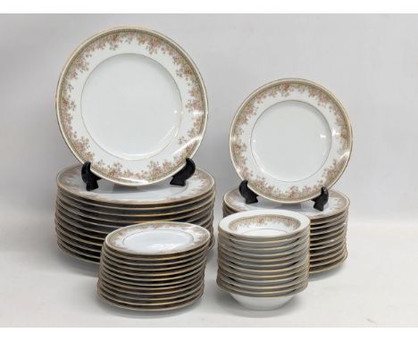 A 48 piece Noritake 'Morning Jewel' dinnerware. Including 12 dinner plates, 12 salad plates, etc 