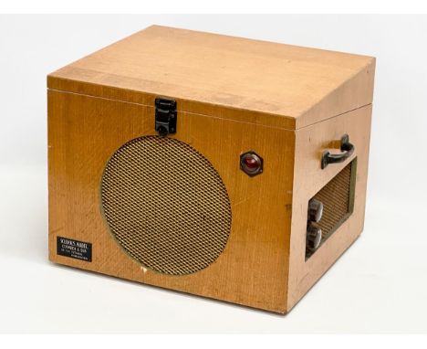 A vintage Gerrard 4SP ‘Schools Model’ record player. Coomber &amp; Son. 47x37x32cm 