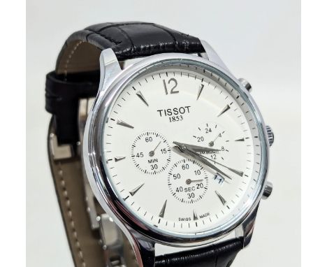 A gents Tissot Tradition Chronograph 42mm Quartz watch, T0636171603700. 