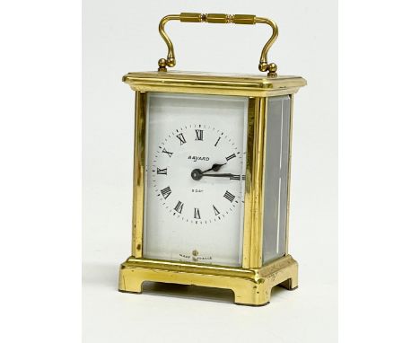 A vintage French brass carriage clock by Duverdrey &amp; Bloquel. 