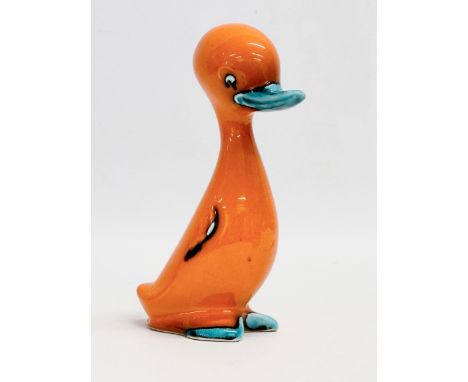 A Mid Century Poole Pottery duck. 16cm 
