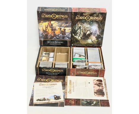 2 boxes of The Lord of the Rings Card Games. Angmar Awakening Campaign Expansion. The Fellowship of the Ring Saga Expansion. 