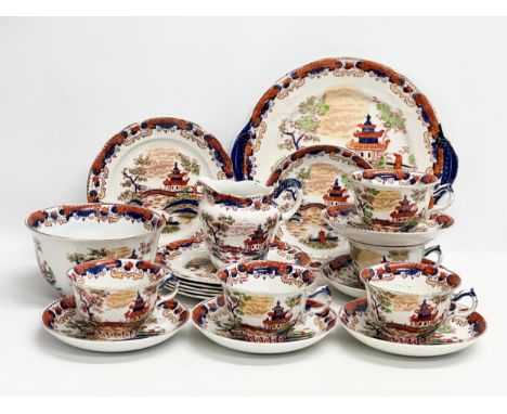 A 20 piece early 20th century Ford &amp; Sons ‘Geisha’ Chinese style tea service. Circa 1902. 