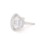 A GEORGE III SILVER WINE FUNNEL