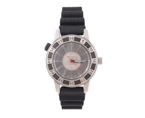 
	
		TIFFANY &amp; CO. 
		A STAINLESS STEEL WRIST WATCH WITH DATE
		Movement: Cal. ETA 2892A2, automatic, 21 jewels
		Case: S