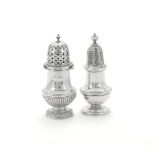 A VICTORIAN SILVER CASTOR