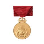KARL XIV, GOLD MEDAL FOR CIVIC DUTY