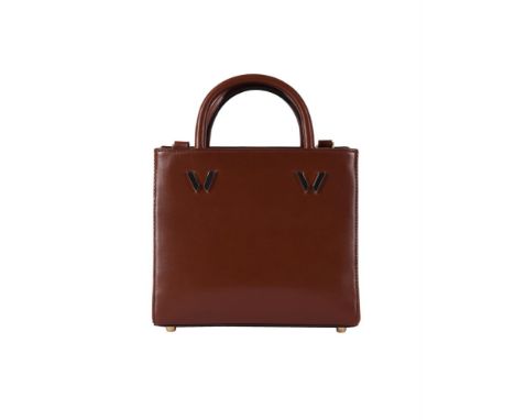 
	
		WILLIAM &amp; SON, BRUTON, A MINI SQUARE SHOPPER, A BROWN LEATHER HANDBAG
		With twin leather loop handles, detachable s