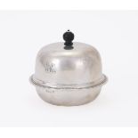 AN EDWARDIAN SILVER MUFFIN DISH