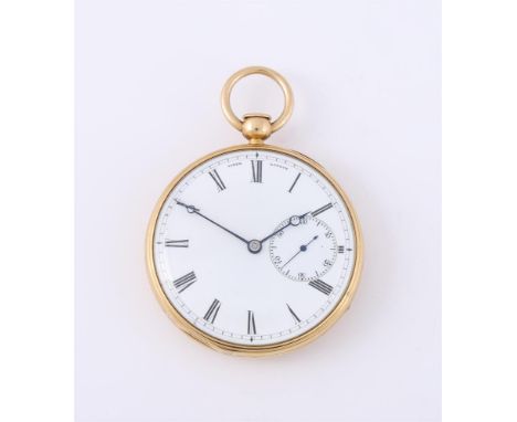 
	
		CHARLES EDWARD VINER, LONDON
		AN 18 CARAT GOLD OPEN FACE QUARTER REPEATER POCKET WATCH, CIRCA 1835
		Movement: Lever es