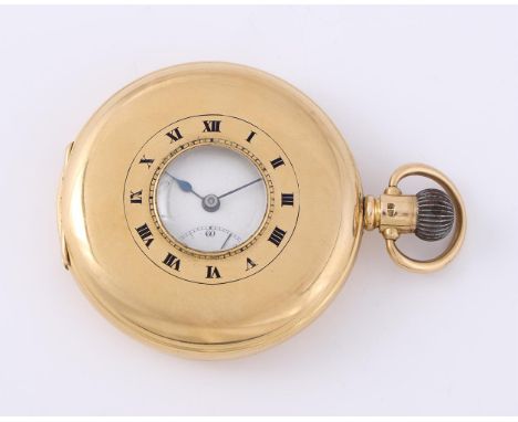 
	
		ROLEX
		A 9 CARAT GOLD KEYLESS WIND HALF HUNTER POCKET WATCH, NO. 203066, CIRCA 1920
		Movement: Swiss lever, bimetallic