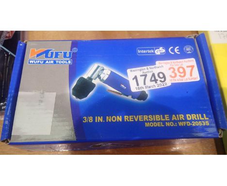New unused 3/8 non reversible air drill. P&amp;P Group 2 (£18+VAT for the first lot and £3+VAT for subsequent lots) 