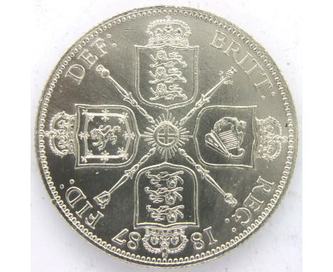 1887 silver florin of Queen Victoria. P&amp;P Group 1 (£14+VAT for the first lot and £1+VAT for subsequent lots) 