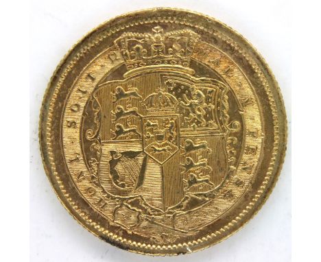 1817 gold plated Evasion sovereign under George III. P&amp;P Group 1 (£14+VAT for the first lot and £1+VAT for subsequent lot