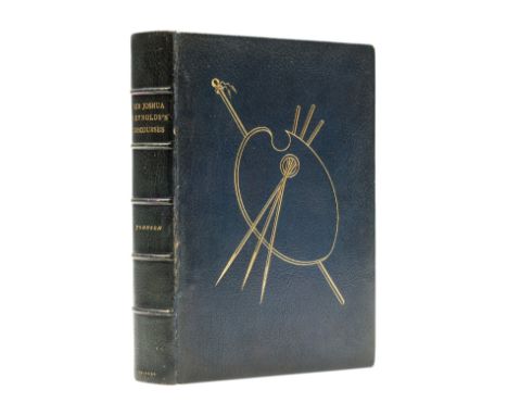 Binding.- Johnson (Edward Gilpin) Sir Joshua Reynolds's Discourses, number 5 of 100 large paper edition copies, plates, front