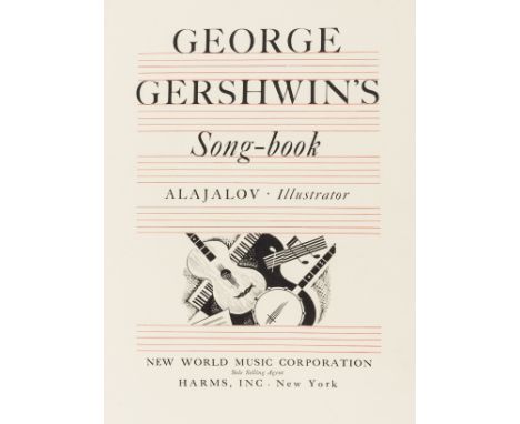 Gershwin (George) George Gershwin's Song-book, first edition, illustrations by Constantin Alajalov, original suede-backed clo