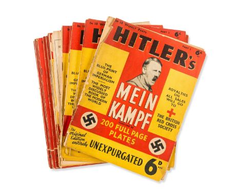 Hitler (Adolf) Mein Kampf, first illustrated edition in original 18 parts, photographic illustrations, original pcitorials wr