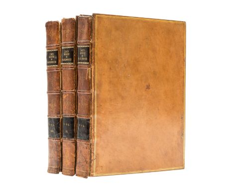 Coxe (William) Memoirs of the Duke of Marlborough, 3 vol., first edition, half-titles, 9 engraved plates, 3 facsimile letters