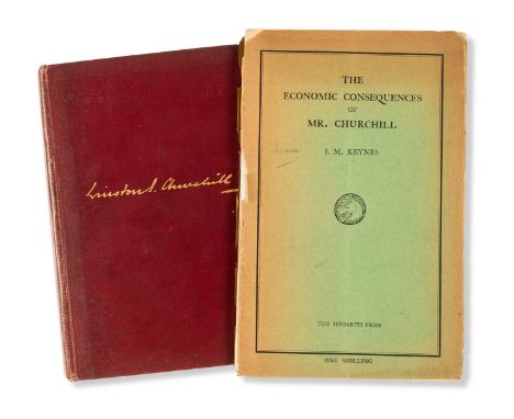 Churchill (Winston S.) Liberalism and the Social Problem, first English edition, previous owner's ink signature, related news