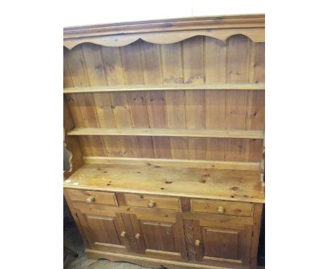 A Pine shelf back sideboard