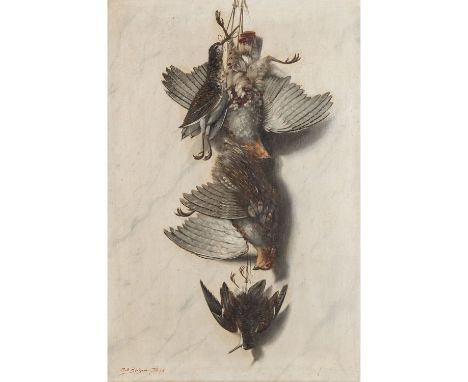 BEIJER, MAX OTTO (auch Beyer, 1863-1902), "Erlegtes Jagdgeflügel", u.li. signiert, bezeichnet und datiert 'M. O. Beijer D./S.