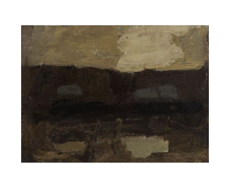 APPELHANS, ALBRECHT (Frankfurt/M. 1900-1975 Göppingen), "Landschaft in Braun", unsigniert, Öl/Leinwand aufgezogen (Karton?), 