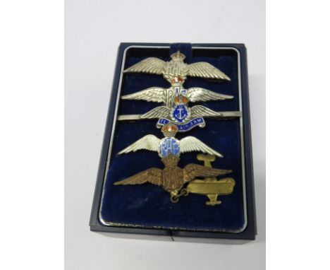 SWEETHEART BROOCHES, a selection of silver and silver & enamel sweetheart brooches including RAF brooches, Fleet Air Arm broo
