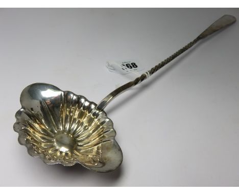 PUNCH LADLE, writhen twist handle punch ladle, continental mark
