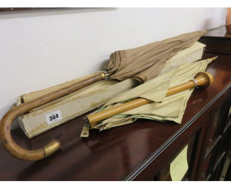 2 VINTAGE UMBRELLAS