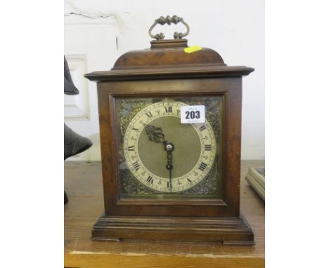 BRACKET CLOCK, Smiths Georgian design reproduction bracket clock, 11" height