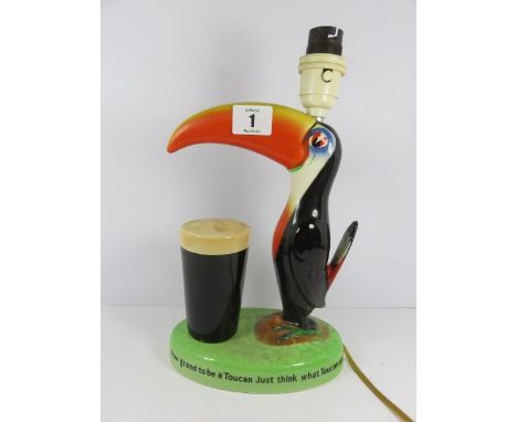 GUINNESS, Carlton Toucan based table lamp