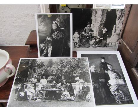 QUEEN VICTORIA, 4 copyright images from The Royal Archive at Windsor Castle with details on reverse, together with sepia prin