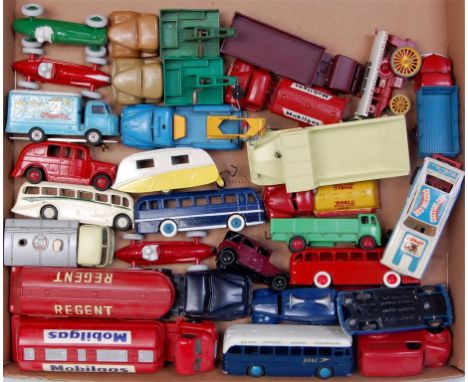 Dinky Toys, Corgi, Matchbox and others, repainted and playworn diecast group to include; Corgi Karrier Bantam, Dinky Hudson S
