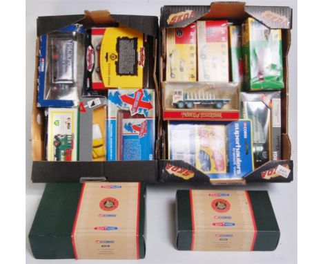 Three boxes of mixed modern issue diecast by Corgi, Lledo, Superhaulers and others, some boxes a/f, examples to include; Bedf