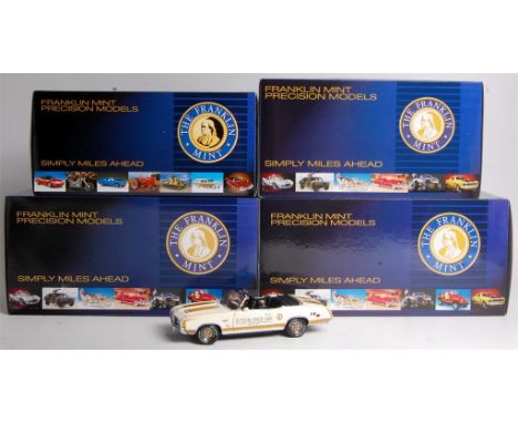 Franklin Mint, 1/24th scale diecast group, 4 boxed as issued examples to include; Oldsmobile pace car, 1957 Plymouth Fury, 19