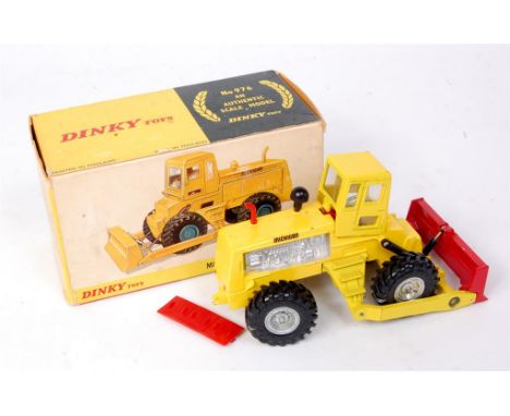 Dinky Toys, 976 Michigan 180-III tractor dozer, yellow and red body with red engine covers, in the original all-card box (G-V
